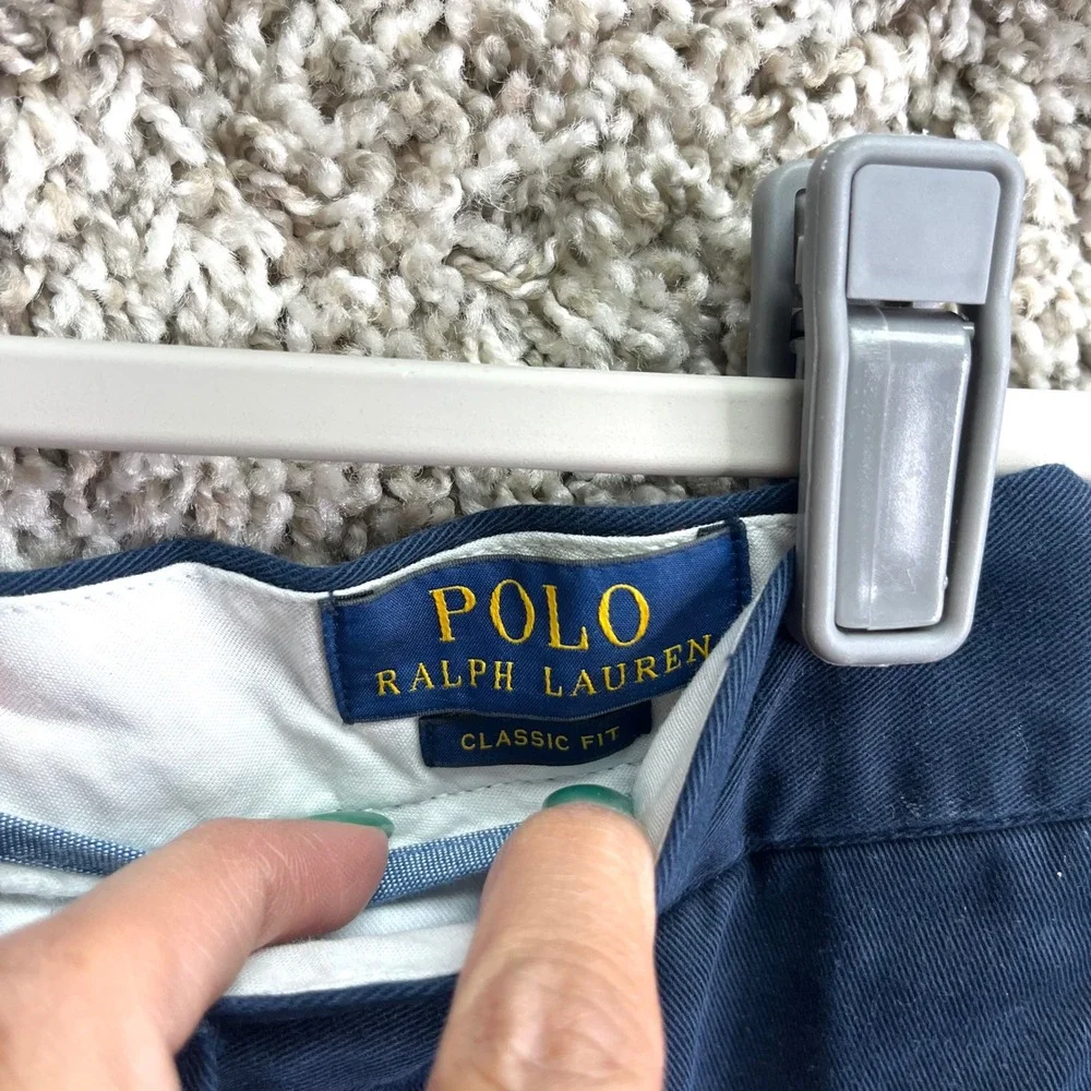 Polo Ralph Lauren Pants Men's 34x30 Navy Blue Classic Fit Chino